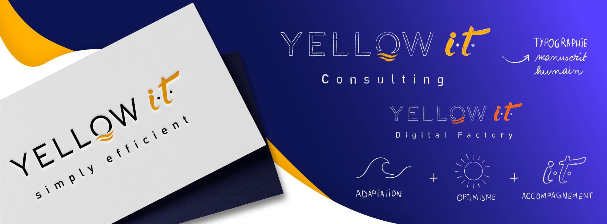 Yellow IT - une identité qui surfe sur la vague