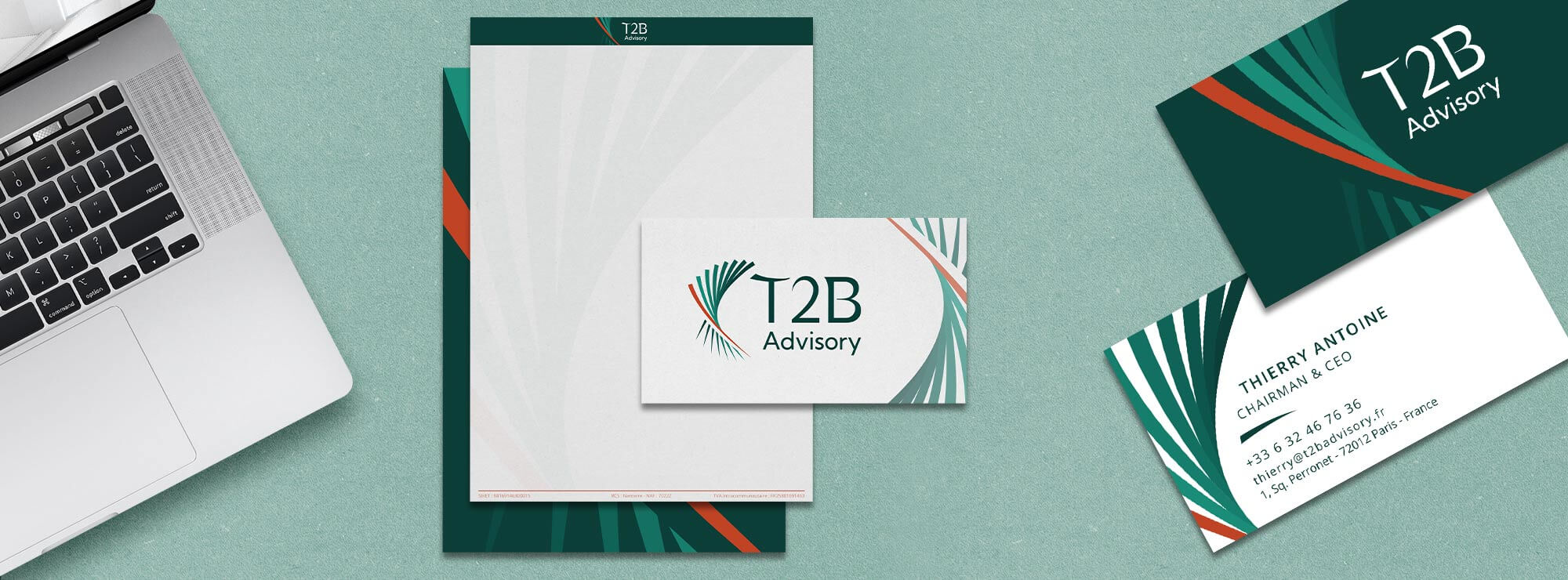 T2B Advisory - a logo that takes off