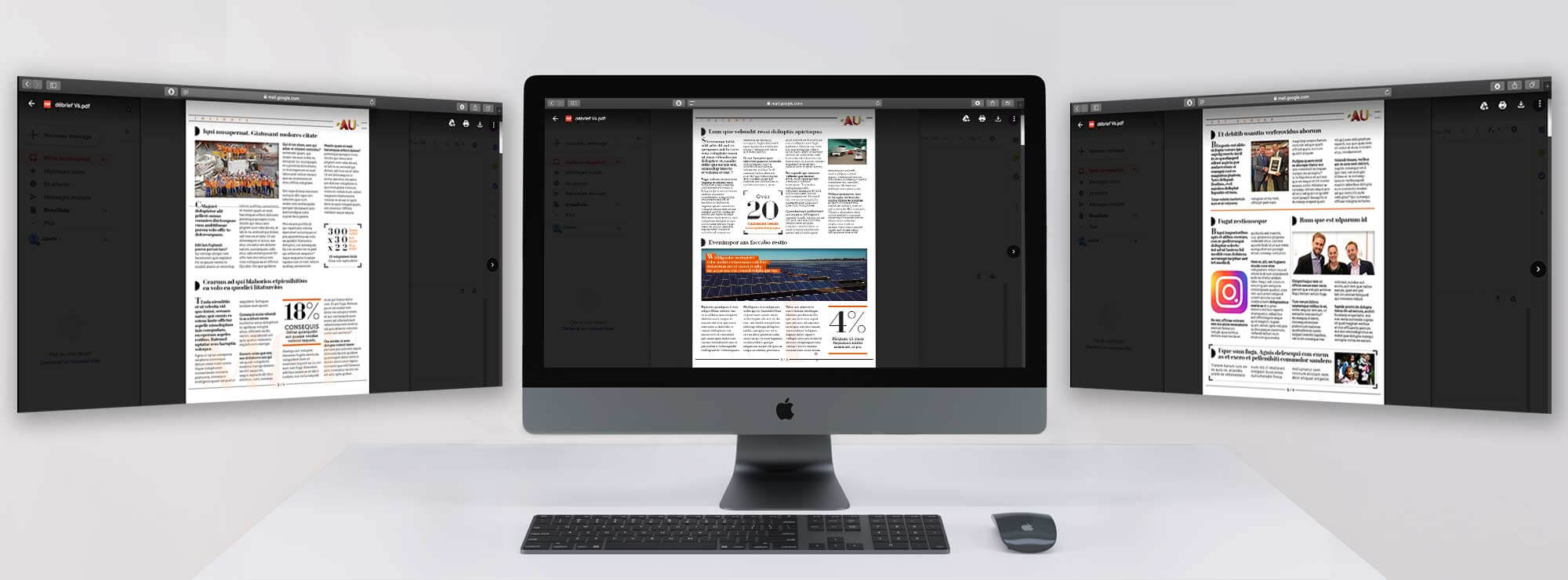 Bouygues Construction - a newsletter that prints
