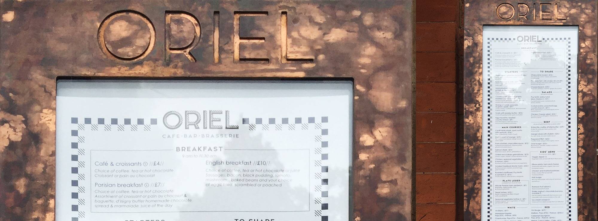 Oriel - a checkered identity